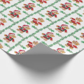 Teddy Bear-kerstcadeaupapier voor kerstcadeautjes Cadeaupapier (Hoek)