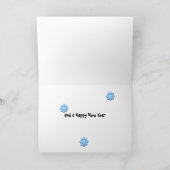 Teddy Bear Kerstmis Feestdagen Kaart (Binnen)