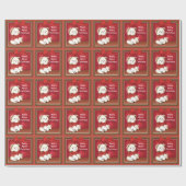 Teddy Bear-kerstpapier Cadeaupapier (Vlak)