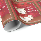 Teddy Bear-kerstpapier Cadeaupapier (Rol Hoek)