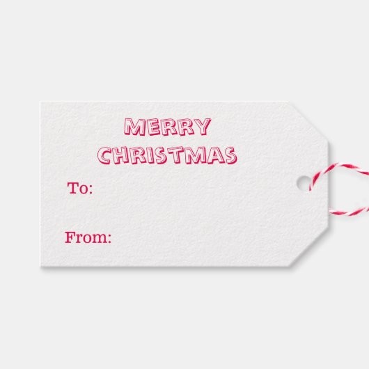 Teddy Bear-kersttrein Gift Labels Cadeaulabel (Voorkant (Horizontaal))