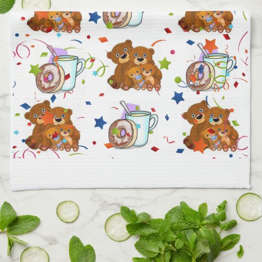 Teddy Bear Keuken Handdoek (Gevouwen)