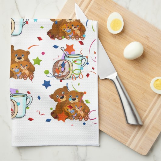 Teddy Bear Keuken Handdoek (Quarter Fold)