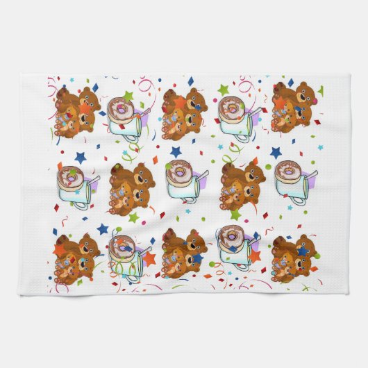 Teddy Bear Keuken Handdoek (Horizontaal)