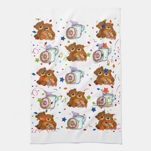 Teddy Bear Keuken Handdoek (Verticaal)