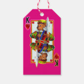 Teddy Bear King of Hearts Cadeaulabel (Voorkant)