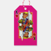 Teddy Bear King of Hearts Cadeaulabel (Achterkant)