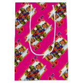 Teddy Bear King of Hearts Gift Bag Medium Cadeauzakje (Achterkant)