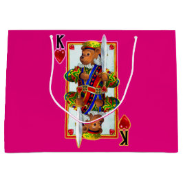 Teddy Bear King of Hearts Groot Cadeauzakje