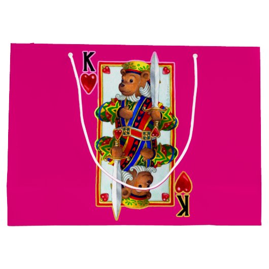 Teddy Bear King of Hearts Groot Cadeauzakje (Achterkant)