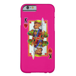 Teddy Bear King of Hearts iPhone 6 Hoesje