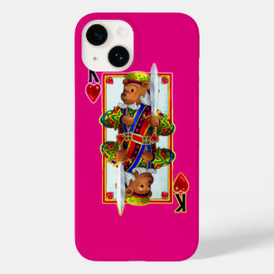 Teddy Bear King of Hearts iPhone 7 Hoesje