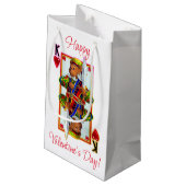 Teddy Bear King of Hearts Klein Cadeauzakje (Achterkant Gekanteld)