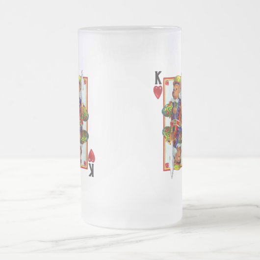 Teddy Bear King of Hearts Matglas Bierpul (Center)