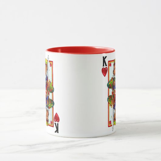 Teddy Bear King of Hearts Mok (Midden)