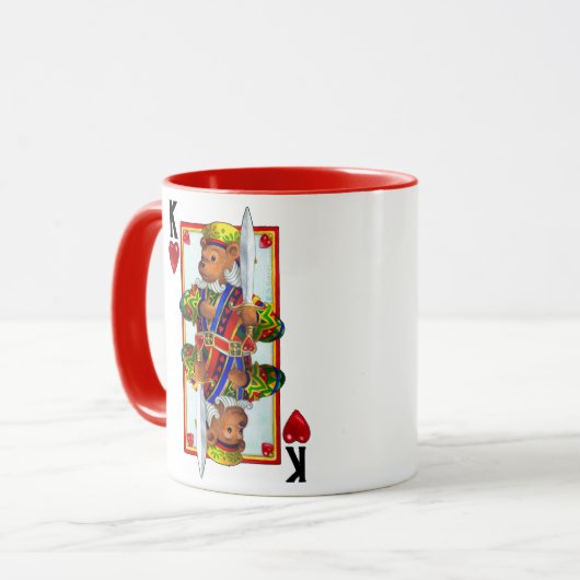 Teddy Bear King of Hearts Mok (Voorkant links)