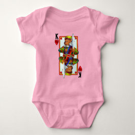 Teddy Bear King of Hearts Romper