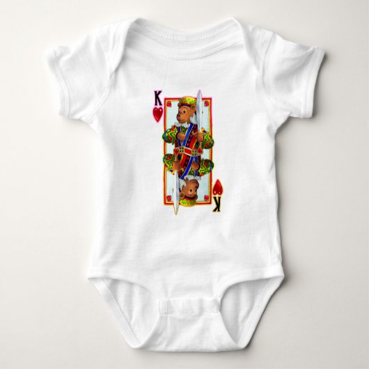 Teddy Bear King of Hearts T-shirt (Voorkant)