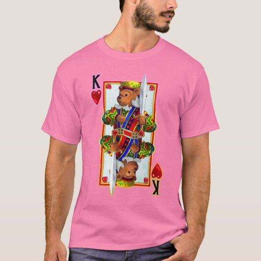 Teddy Bear King of Hearts T-shirt (Voorkant)
