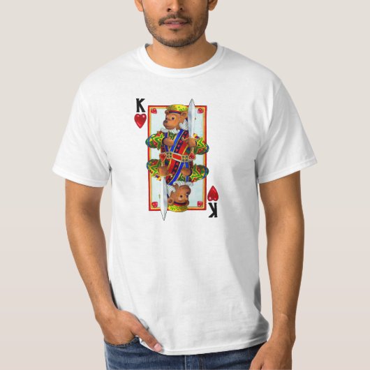 Teddy Bear King of Hearts T-shirt (Voorkant)