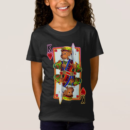 Teddy Bear King of Hearts T-shirt (Voorkant)