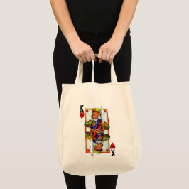 Teddy Bear King of Hearts Tote Bag