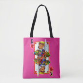 Teddy Bear King of Hearts Tote Bag (Voorkant)