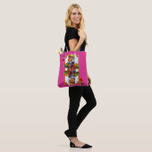 Teddy Bear King of Hearts Tote Bag (Op model)