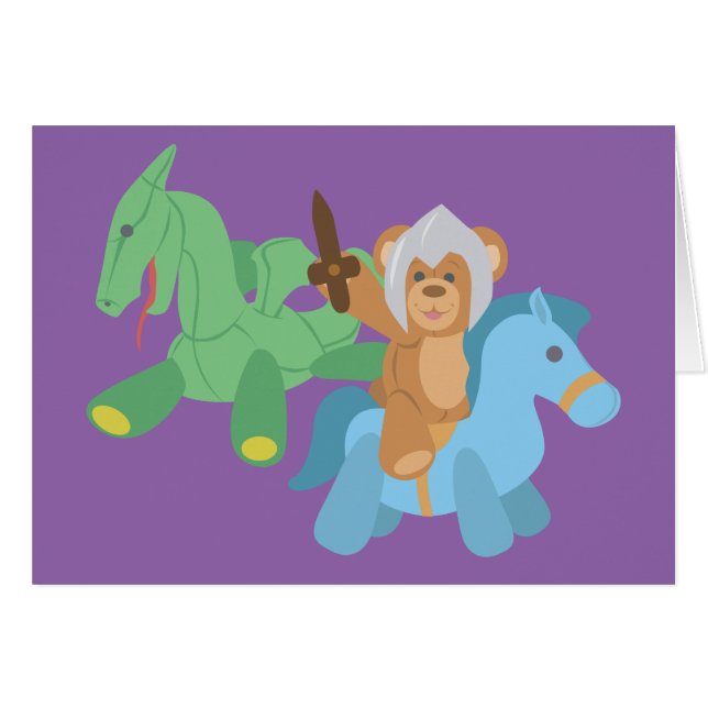 Teddy Bear Knight (Voorkant Horizontaal)