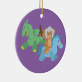 Teddy Bear Knight Keramisch Ornament (Rechts)