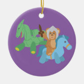 Teddy Bear Knight Keramisch Ornament (Voorkant)