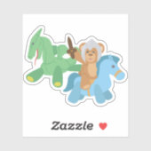 Teddy Bear Knight Sticker (Vel)