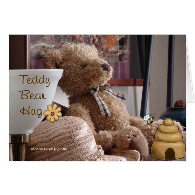 Teddy Bear Knuffel (1) Kaart (Voorkant Horizontaal)