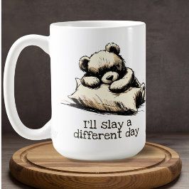 Teddy Bear Knuffel Bruin Zelfzorg Rest Koffiemok