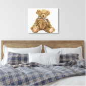 Teddy Bear kwekerij Canvas Print (Insitu (Slaapkamer))