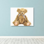 Teddy Bear kwekerij Canvas Print (Insitu (Houten vloer))