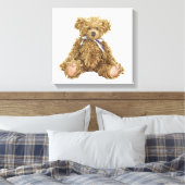 Teddy Bear kwekerij Canvas Print (Insitu (Slaapkamer))