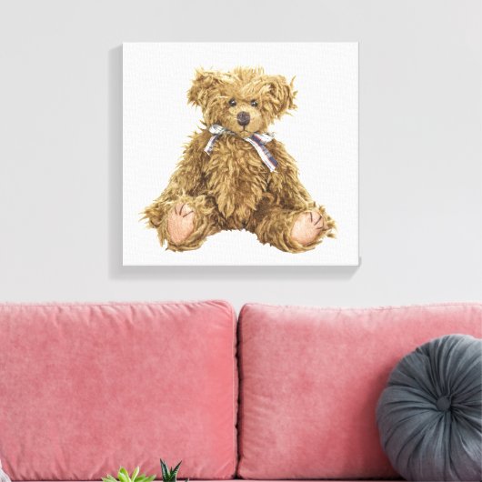 Teddy Bear kwekerij Canvas Print (Insitu (Woonkamer))