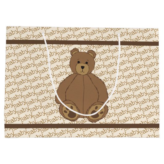Teddy Bear Large Gift Bag Groot Cadeauzakje (Achterkant)