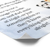 Teddy Bear Late Night Diaper-game over Baby shower Poster (Hoek)