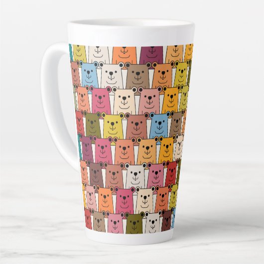 Teddy Bear Latte Mok (Linkerhoek)