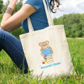 Teddy Bear leest zijn boeken persoonlijk Tote Bag