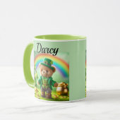 Teddy bear leprechaun mug mok (Voorkant links)