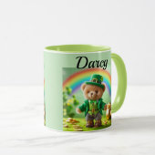 Teddy bear leprechaun mug mok (Voorkant rechts)