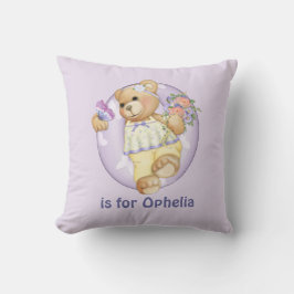 Teddy Bear Letter 0 Monogram Kussen