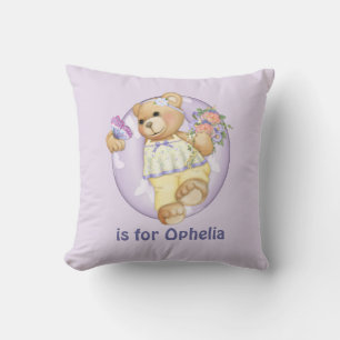 Teddy Bear Letter 0 Monogram Kussen