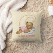 Teddy Bear Letter C Monogram - Aanpassen Kussen (Deken)