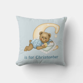 Teddy Bear Letter C Monogram - Aanpassen Kussen