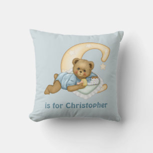 Teddy Bear Letter C Monogram - Aanpassen Kussen