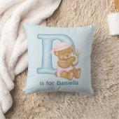 Teddy Bear Letter D Monogram Kussen (Deken)